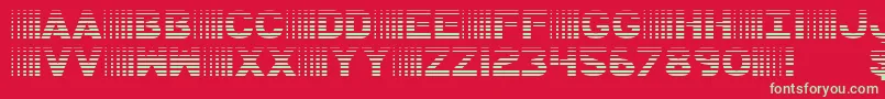 BamfGradient Font – Green Fonts on Red Background