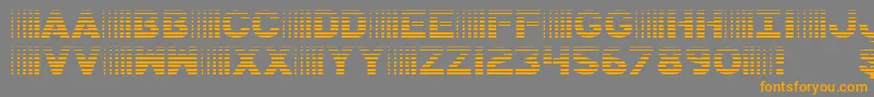 Czcionka BamfGradient – pomarańczowe czcionki na szarym tle