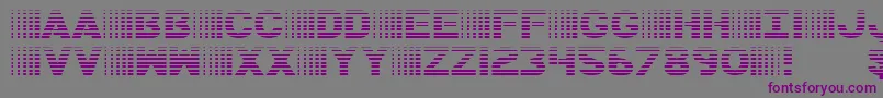 Шрифт BamfGradient – фиолетовые шрифты на сером фоне