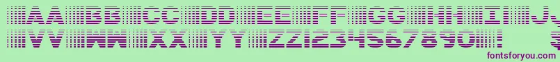 BamfGradient Font – Purple Fonts on Green Background