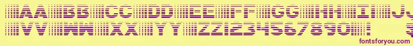 BamfGradient Font – Purple Fonts on Yellow Background