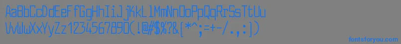 LarabiefontcpRegular Font – Blue Fonts on Gray Background