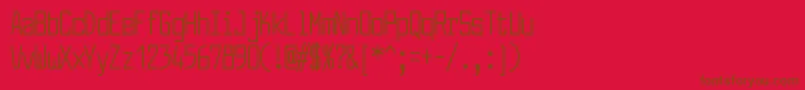 LarabiefontcpRegular Font – Brown Fonts on Red Background