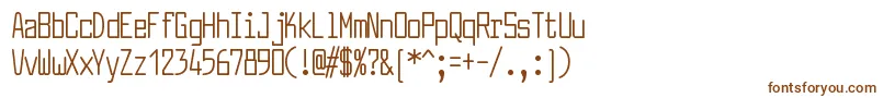 Шрифт LarabiefontcpRegular – коричневые шрифты на белом фоне