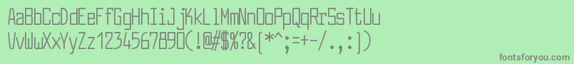 LarabiefontcpRegular Font – Gray Fonts on Green Background