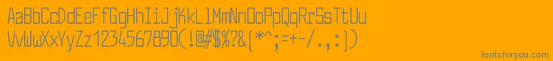 LarabiefontcpRegular Font – Gray Fonts on Orange Background