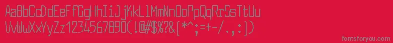 Шрифт LarabiefontcpRegular – серые шрифты на красном фоне