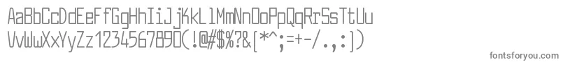 LarabiefontcpRegular Font – Gray Fonts on White Background