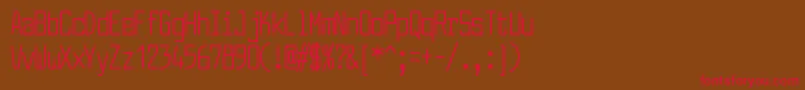 LarabiefontcpRegular Font – Red Fonts on Brown Background