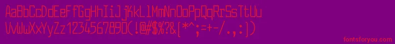 LarabiefontcpRegular Font – Red Fonts on Purple Background