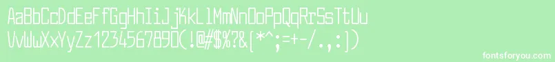 LarabiefontcpRegular Font – White Fonts on Green Background