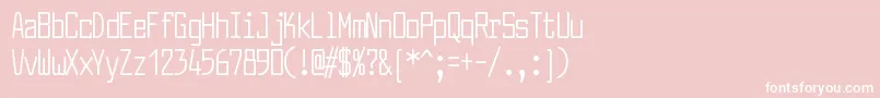 LarabiefontcpRegular Font – White Fonts on Pink Background
