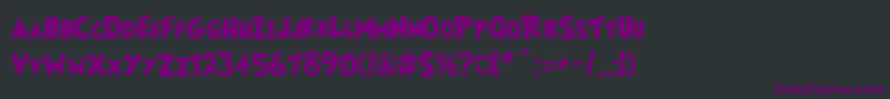 Fairlyoddfont Font – Purple Fonts on Black Background