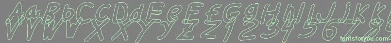 Thickerthanolita Font – Green Fonts on Gray Background