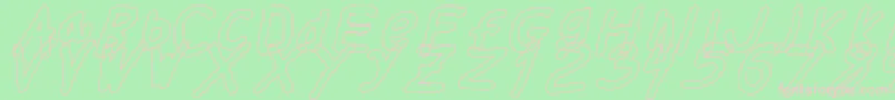 Thickerthanolita Font – Pink Fonts on Green Background