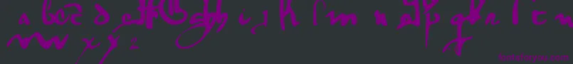 GothicMinuskel1269Pw Font – Purple Fonts on Black Background