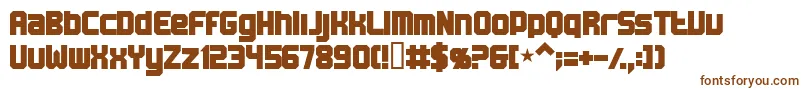 Шрифт Bn Machine – коричневые шрифты на белом фоне