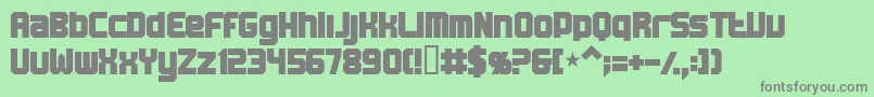 Bn Machine Font – Gray Fonts on Green Background