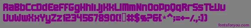 Bn Machine Font – Purple Fonts on Gray Background