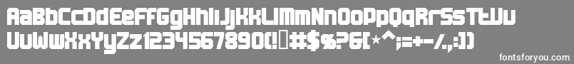 Bn Machine Font – White Fonts on Gray Background