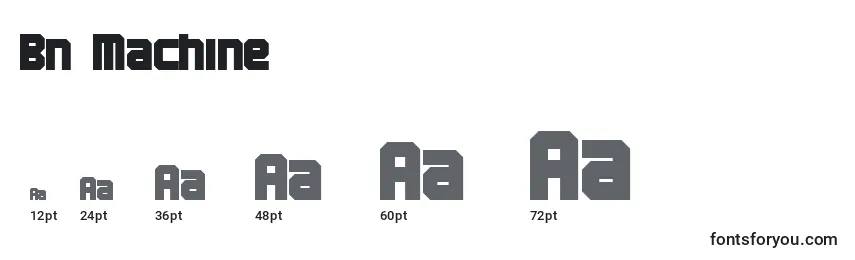 Bn Machine Font Sizes