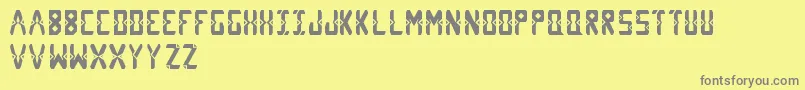 Diams Font – Gray Fonts on Yellow Background