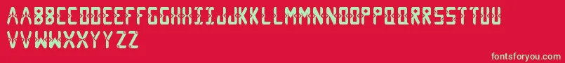 Diams Font – Green Fonts on Red Background