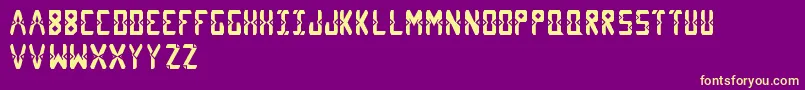 Diams Font – Yellow Fonts on Purple Background