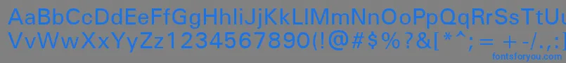 Unvr55x Font – Blue Fonts on Gray Background