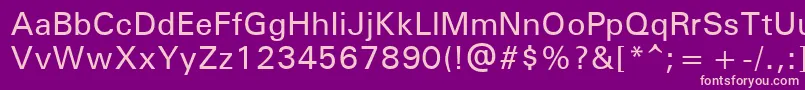 Unvr55x Font – Pink Fonts on Purple Background