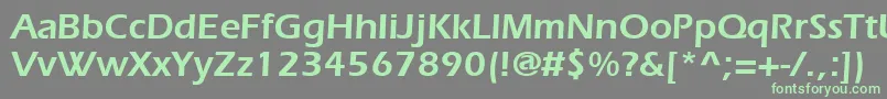 Erieblack-fontti – vihreät fontit harmaalla taustalla