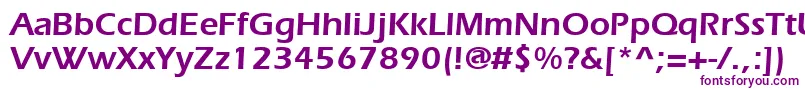 Erieblack Font – Purple Fonts on White Background