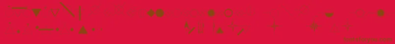 EsriIglFont24 Font – Brown Fonts on Red Background