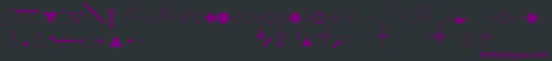 EsriIglFont24 Font – Purple Fonts on Black Background