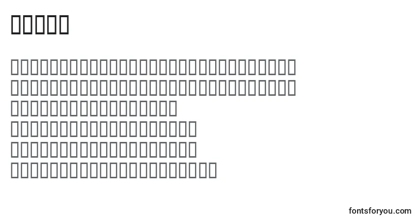 Шрифт Fish1 – алфавит, цифры, специальные символы