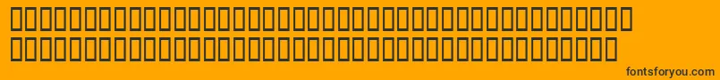 Шрифт Fish1 – чёрные шрифты на оранжевом фоне