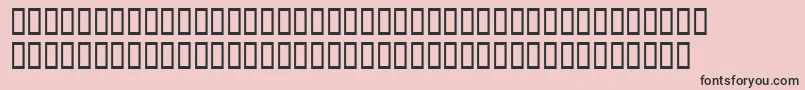 Шрифт Fish1 – чёрные шрифты на розовом фоне