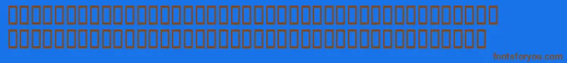 Шрифт Fish1 – коричневые шрифты на синем фоне