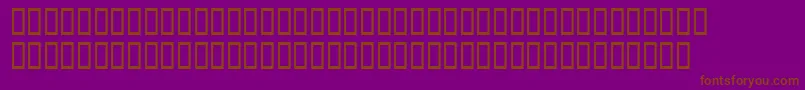 フォントFish1 – 紫色の背景に茶色のフォント