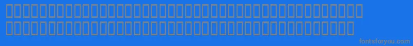Fish1-fontti – harmaat kirjasimet sinisellä taustalla