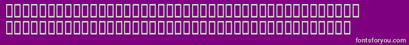 フォントFish1 – 紫の背景に緑のフォント