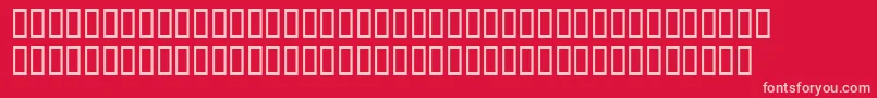 フォントFish1 – 赤い背景にピンクのフォント
