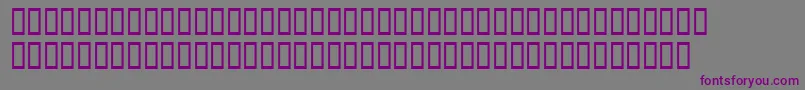 Шрифт Fish1 – фиолетовые шрифты на сером фоне
