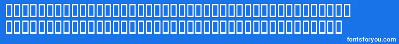 Шрифт Fish1 – белые шрифты на синем фоне
