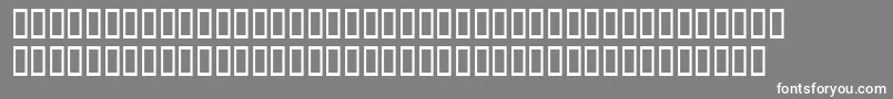 Fish1-fontti – valkoiset fontit harmaalla taustalla