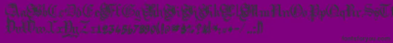 Argflahm Font – Black Fonts on Purple Background