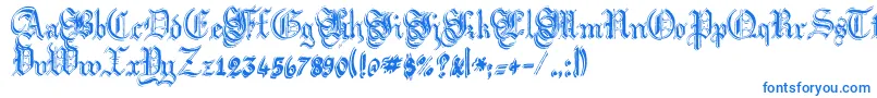 Argflahm Font – Blue Fonts on White Background