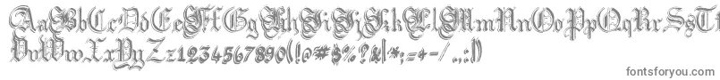 Argflahm-Schriftart – Graue Schriften auf weißem Hintergrund