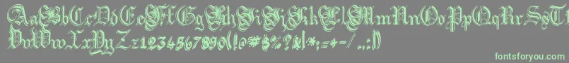 Argflahm Font – Green Fonts on Gray Background