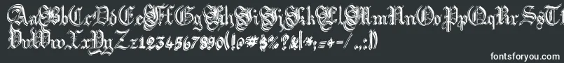 Argflahm Font – White Fonts on Black Background